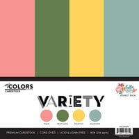 My Colors Cardstock - By PhotoPlay - Hello Lovely Collection - 12 x 12 Double Sided Cardstock - Solid - Variety Pack