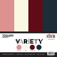 My Colors Cardstock - By PhotoPlay - Midnight Garden Collection - 12 x 12 Double Sided Cardstock - Variety Pack