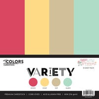 My Colors Cardstock - By PhotoPlay - Sweet Little Princess Collection - 12 x 12 Double Sided Cardstock - Variety Pack