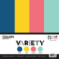 My Colors Cardstock - By PhotoPlay - Crop Til You Drop Collection - 12 x 12 Cardstock - Variety Pack