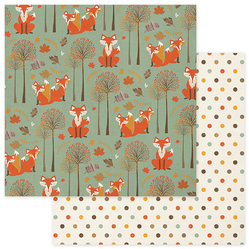 Photo Play Paper - Autumn Day Collection - 12 x 12 Double Sided Paper - Foxes