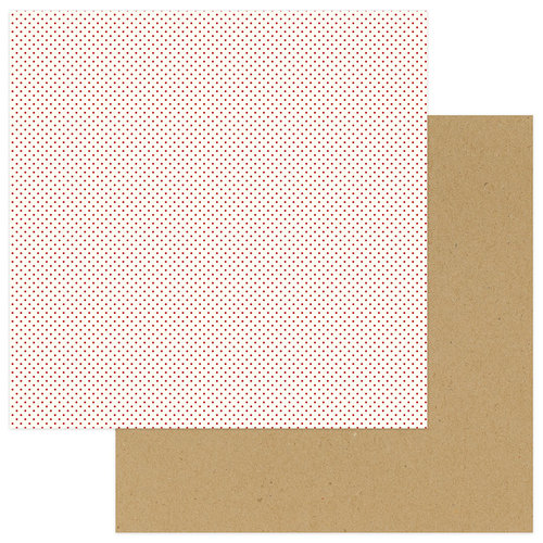 Photo Play Paper - A Day At The Park Collection - 12 x 12 Double Sided Paper - Solids Plus - Red Dot