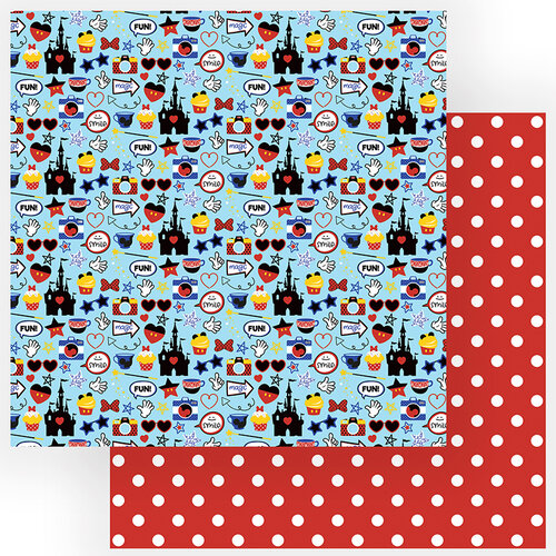Photo Play Paper - Another Day at the Park Collection - 12 x 12 Double Sided Paper - Mouse House
