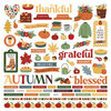 PhotoPlay - Autumn Greetings Collection - 12 x 12 Cardstock Stickers - Elements