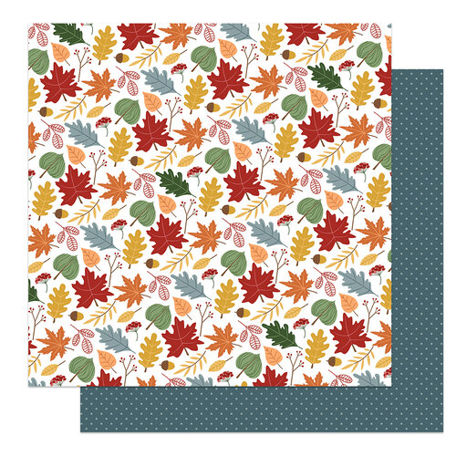 PhotoPlay - Autumn Greetings Collection - 12 x 12 Double Sided Paper - Leaves Are Falling