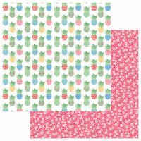 Photo Play Paper - Aloha Collection - 12 x 12 Double Sided Paper - Pineapple Grove
