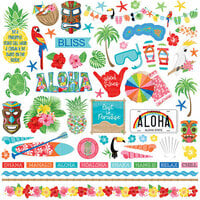 Photo Play Paper - Aloha Collection - 12 x 12 Cardstock Stickers - Elements