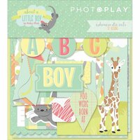 Photo Play Paper - About a Little Boy Collection - Ephemera - Die Cut Cardstock Pieces