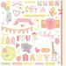 Photo Play Paper - About a Little Girl Collection - 12 x 12 Cardstock Stickers - Elements