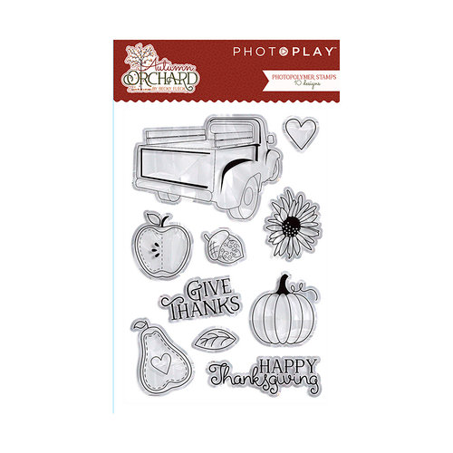 Photo Play Paper - Autumn Orchard Collection - Clear Acrylic Stamps