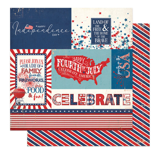 America the Beautiful 12 x 12 Double Sided Scrapbook Paper
