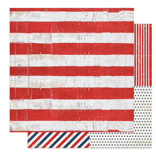 PhotoPlay - America The Beautiful Collection- 12 x 12 Double Sided Paper - Old Glory
