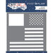 PhotoPlay - America The Beautiful Collection - 6 x 6 Stencils - Flag