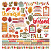 PhotoPlay - Autumn Vibes Collection - 12 x 12 Cardstock Stickers - Elements
