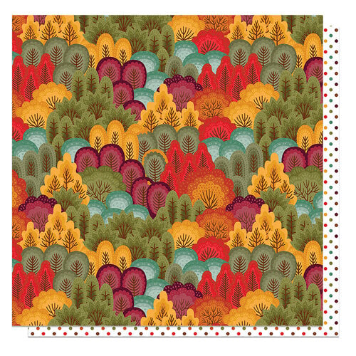 PhotoPlay - Autumn Vibes Collection - 12 x 12 Double Sided Paper - Crunchy Leaves