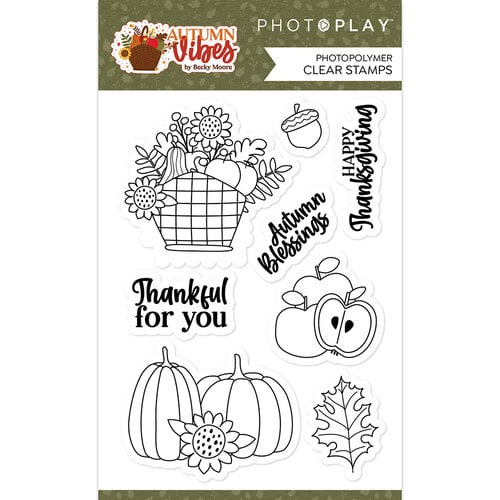 PhotoPlay - Autumn Vibes Collection - Clear Photopolymer Stamps