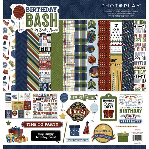 PhotoPlay - Birthday Bash Collection - 12 x 12 Collection Pack