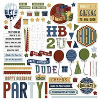 PhotoPlay - Birthday Bash Collection - Card Kit Stickers