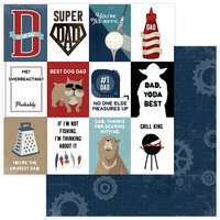 Photo Play Paper - Best Dad Ever Collection - 12 x 12 Double Sided Paper - Super Dad