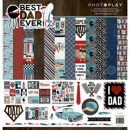 Photo Play Paper - Best Dad Ever Collection - 12 x 12 Collection Pack