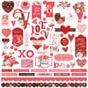 Photo Play Paper - Be Mine Collection - 12 x 12 Cardstock Stickers - Elements