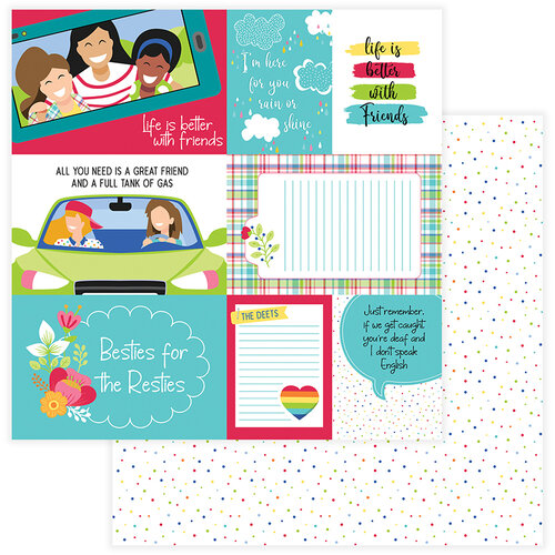 Photo Play Paper - Best Friends Collection - 12 x 12 Double Sided Paper - BFF