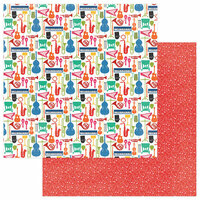 Photo Play Paper - Band Geek Collection - 12 x 12 Double Sided Paper - Band Is Cool