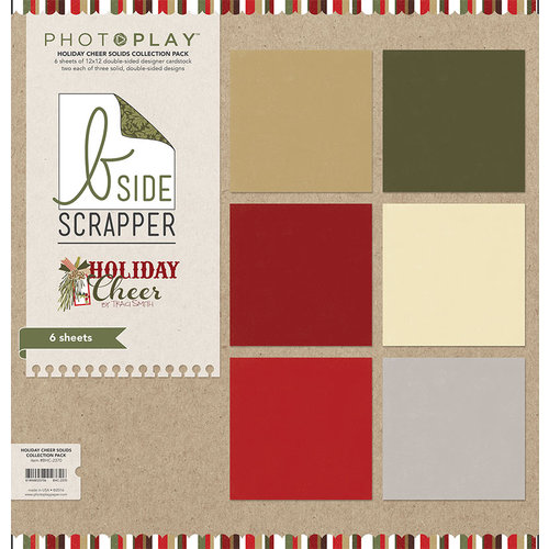 Photo Play Paper - Holiday Cheer Collection - Christmas - 12 x 12 Collection Pack - Solids