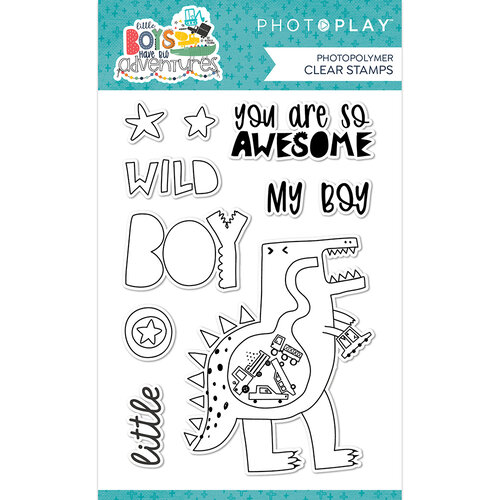 PhotoPlay - Little Boys Have Big Adventures Collection - Clear Photopolymer Stamps