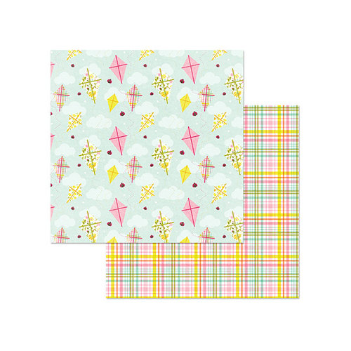 Photo Play Paper - Bloom Collection - 12 x 12 Double Sided Paper - Fly A Kite