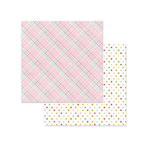 Photo Play Paper - Bloom Collection - 12 x 12 Double Sided Paper - Puddle