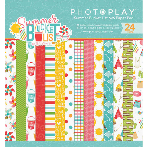 Photo Play Paper - Summer Bucket List Collection - 6 x 6 Paper Pad