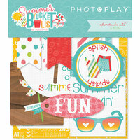 Photo Play Paper - Summer Bucket List Collection - Ephemera - Die Cut Cardstock Pieces