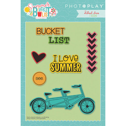 Photo Play Paper - Summer Bucket List Collection - Die Set - Icons