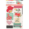 Photo Play Paper - Belle Fleur Collection - Chipboard Stickers
