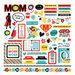 PhotoPlay - Best Mom Ever Collection - 12 x 12 Cardstock Stickers - Elements