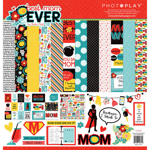 Photo Play Paper - Best Mom Ever Collection - 12 x 12 Collection Pack