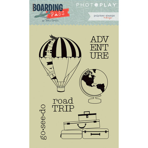 Photo Play Paper - Boarding Pass Collection - Clear Acrylic Stamps