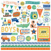 Photo Play Paper - Boys Rule Collection - 12 x 12 Cardstock Stickers - Elements