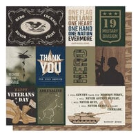 PhotoPlay - The Brave Collection - 12 x 12 Double Sided Paper - Hero