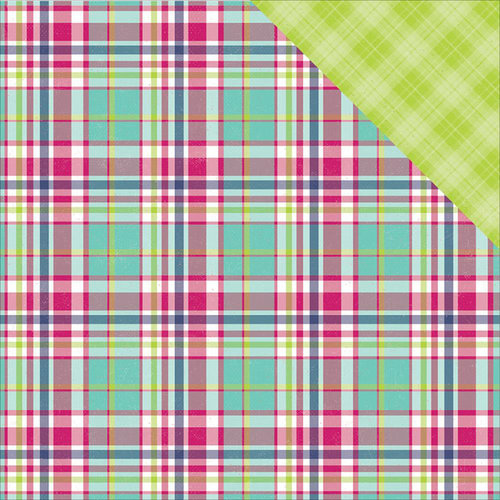 Photo Play Paper - Mad 4 Plaid Collection - Delightful - 12 x 12 Double Sided Paper - Madras