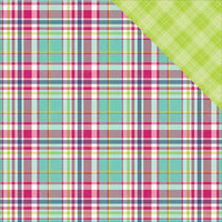 Photo Play Paper - Mad 4 Plaid Collection - Delightful - 12 x 12 Double Sided Paper - Madras