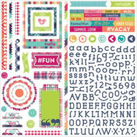 Photo Play Paper - Mad 4 Plaid Collection - Delightful - 12 x 12 Cardstock Stickers - Elements