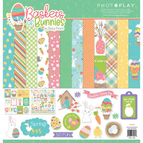 PhotoPlay - Baskets of Bunnies Collection - 12 x 12 Collection Pack