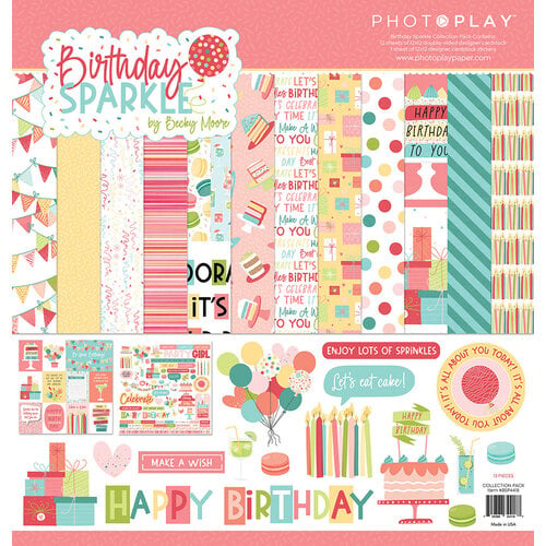 PhotoPlay - Birthday Sparkle Collection - 12 x 12 Collection Pack