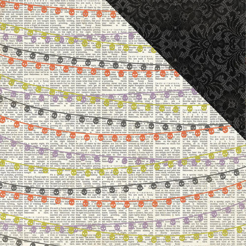Photo Play Paper - Bootiful Collection - Halloween - 12 x 12 Double Sided Paper - Banners