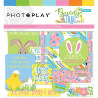 Photo Play Paper - Bunny Trail Collection - Ephemera - Die Cut Cardstock Pieces