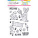 Photo Play Paper - Bunny Trail Collection - Clear Photopolymer Stamps - Elements