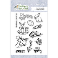 PhotoPlay - Bunnies And Blooms Collection - Clear Photopolymer Stamps