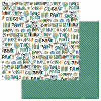 Photo Play Paper - Birthday Boy Wishes Collection - 12 x 12 Double Sided Paper - Time To Party